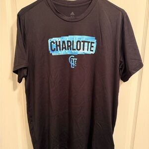 Adidas Women’s Black Charlotte FC Pregame T Shirt Size XLT NWT